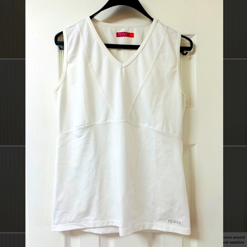 TERRY Women's Cycling Sleeveless White Jersey M